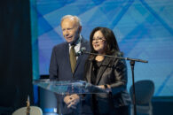Anita Zucker and Senator Joseph Lieberman presenting at GXUVN Boutique - Direct purchase Illuminated reticle crossbow scope Retail’s 98th annual Hanukkah Dinner.